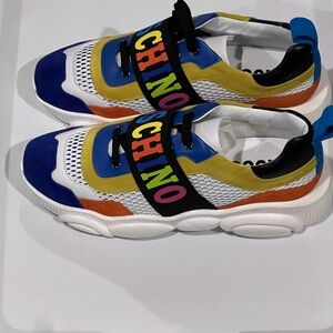 Moschino Multicolor Panel Low-Top Sneakers